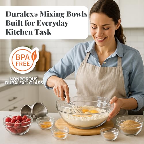 Le Gigogne Glass Mixing Bowl Set (9 Piece / Clear)