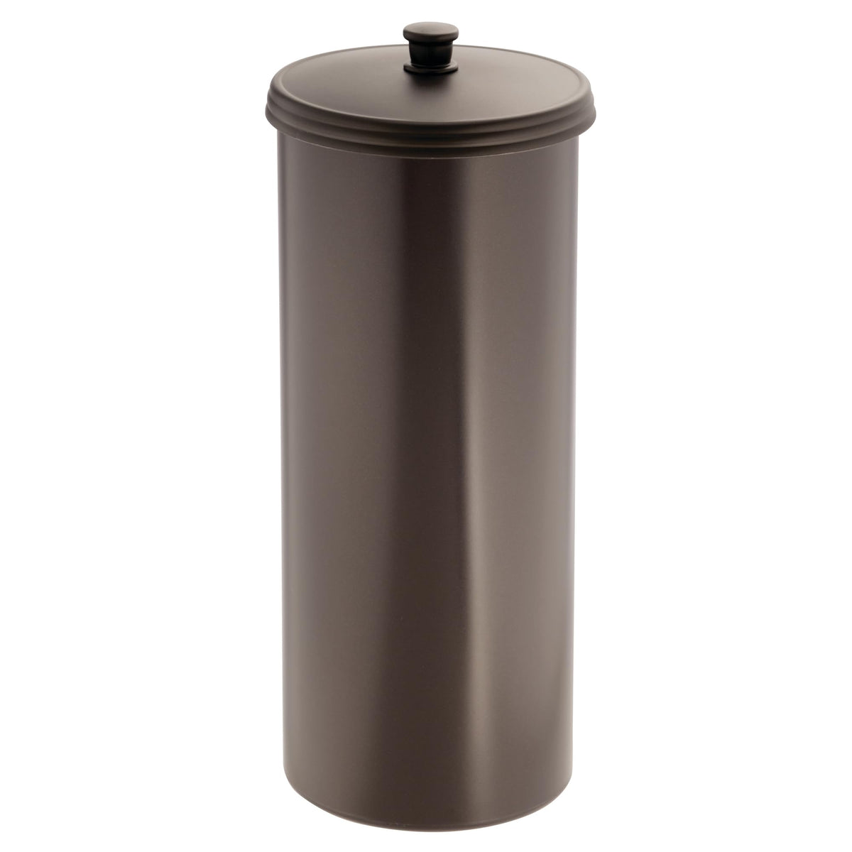Freestanding Bathroom Toilet Paper Storage Holder (Bronze / Pack of 2 / Lid with Handle)
