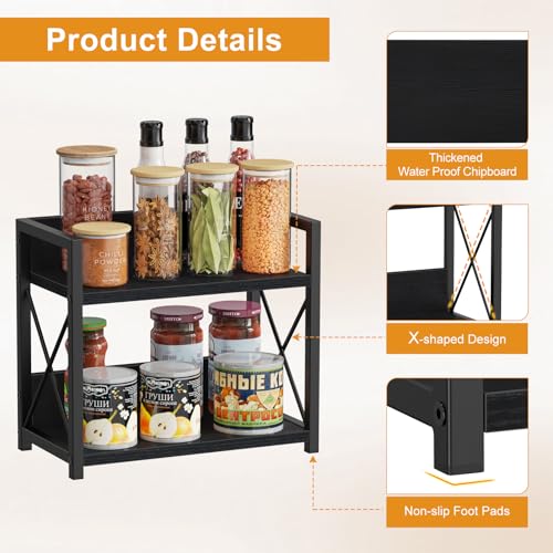Kitchen Counter Shelf (Small / Black)