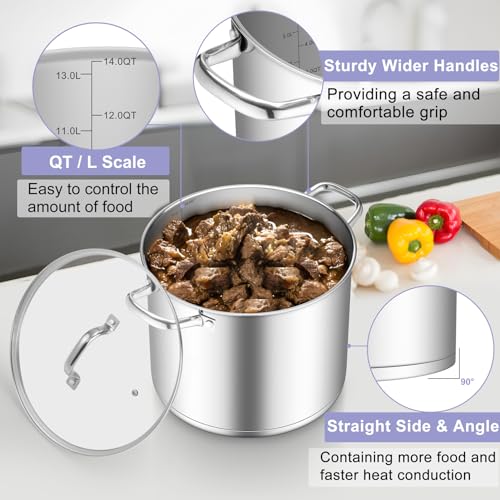 Stainless Steel Stock Pot (14 Quarts)