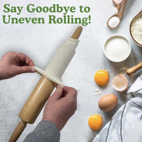 100% Cotton Rolling Pin Cover (Pack of 2 / Natural)