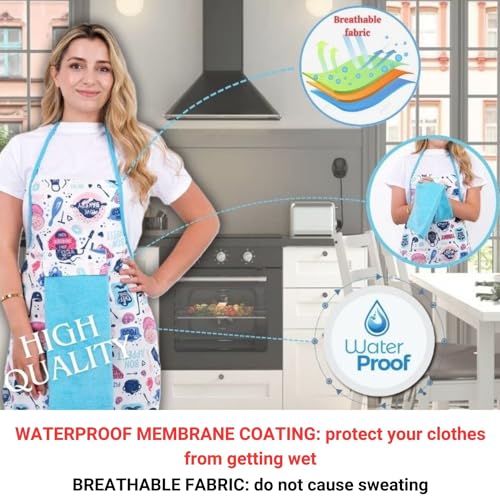 Floral Kitchen Apron and Oven Mitt Set (Multicolor)