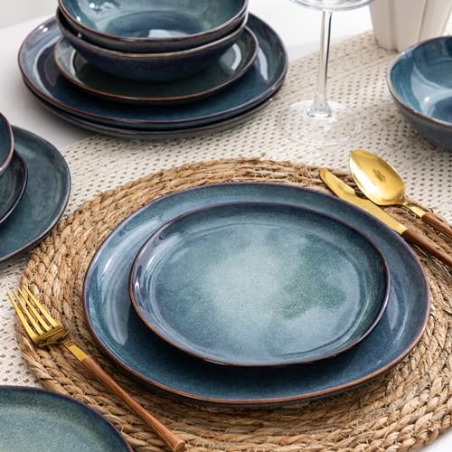 Ceramic Dinnerware Sets for 4 (Ceylon Blue / Service for 4(12Pcs))