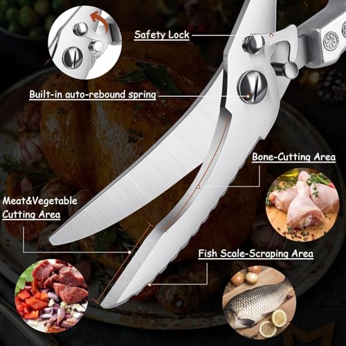 Kitchen Scissors (Bright Silver)