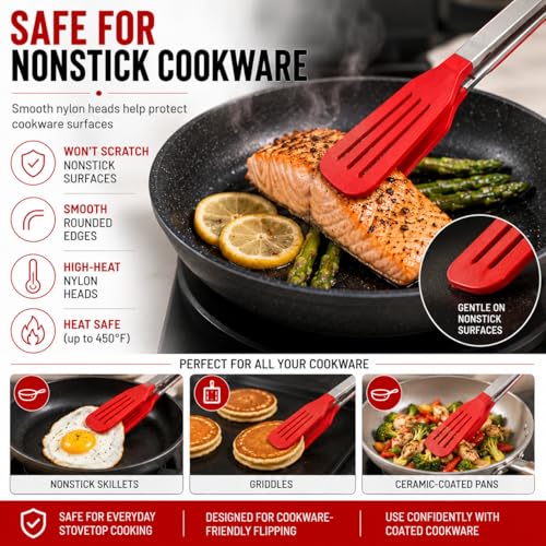 Slotted Flipper Tongs (Flipper Tongs, Set of 2)