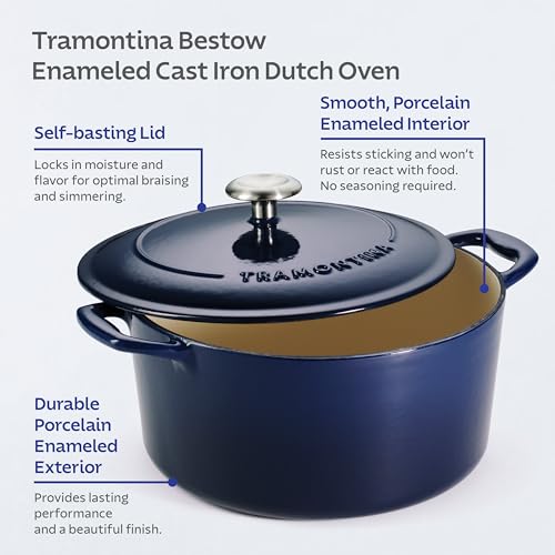 Bestow Enameled Cast Iron 5.5 (Dutch Oven (5.5-qt) / Blue)