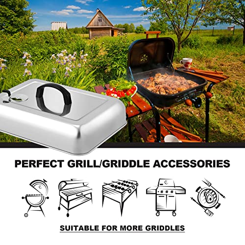 Melting Dome 13.3" X 9.8" Stainless Steel Basting Steam Cover (1 x Melting dome with vent)