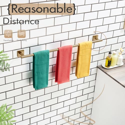 Bathroom Towel Bar 36'' Towel Holder for Bath Kitchen Wall Mount Towel Rails 36 Inch Champagne Bronze Stainless Steel B4005CPG (Champagne Bronze / 36-Inch)