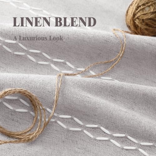Grey 100% Boho Blackout Curtains 84 Inch 2 Panels with Tassels (Grey / 52"W x 84"L (Pack of 2))