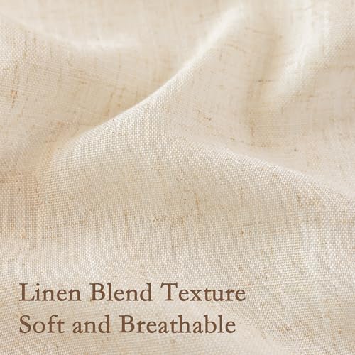 Bohemian Linen Sheer Macrame Curtains 72 Inch Length (Z-linen / 50"W x 72"L (Pack of 2))
