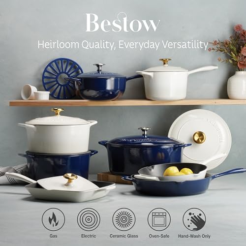 Bestow Enameled Cast Iron 7 (Dutch Oven (7-qt) / Blue)