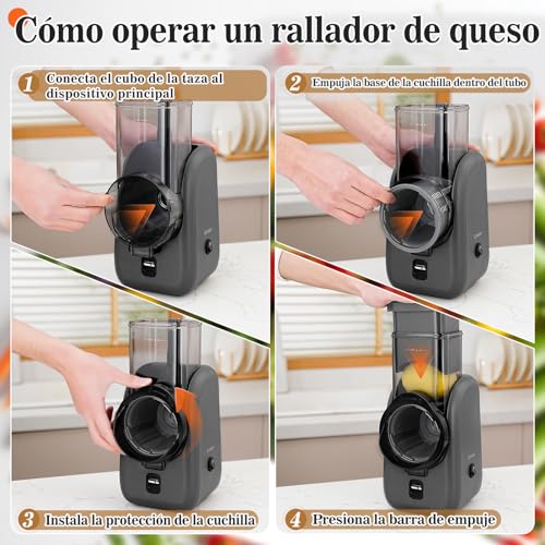 Electric Cheese Grater Rotary Slicer (Black)