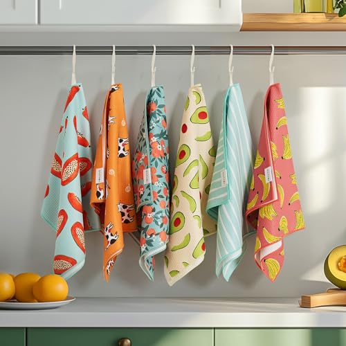 Waffle Kitchen Towel Set of 2 (Cuddly Cats)