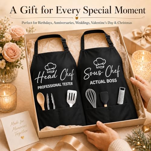 Sous & Head Chef Apron Couple Gifts
