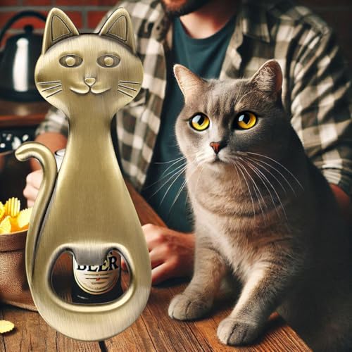Cat Beer Bottle Opener (Bronze)