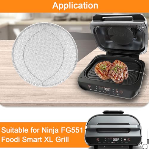 Splatter Shield for Ninja FG551 Foodi Smart XL Grill (7.6"*7.6" Splatter Shield for Ninja Foodi FG551)