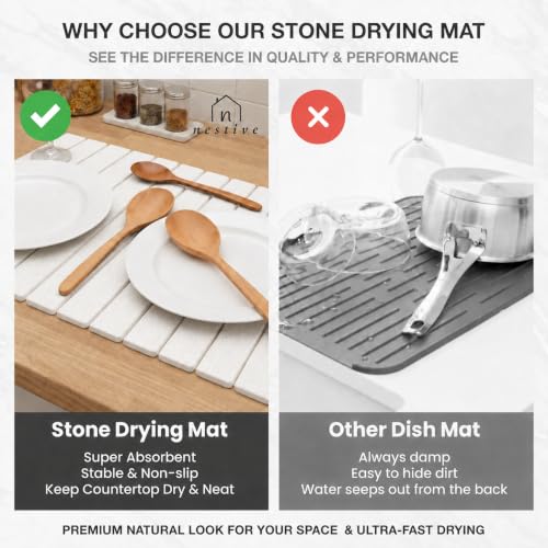 Stone Drying Mat for Kitchen Counter