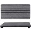 2 PCS Water Absorbent diatomite Coasters (7.1 x 3.5 inches / Dark Grey)