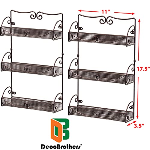 3 Tier Wall Mounted Hanging Spice Rack (3 Tier Pack of 48)