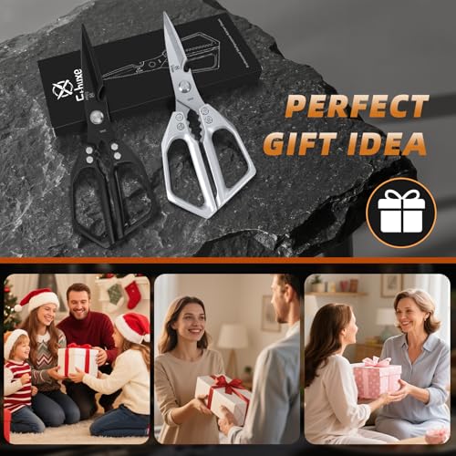 Kitchen Scissors Set (Silver&black Set)