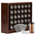 Spice Rack Organizer (30 Jar / Walnut Stain)
