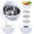 4 1 Strainer with Bowl Set (White)