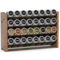 Spice Rack Organizer for Cabinet (Holds 32 Jars, 15.7"W × 10.3"H)