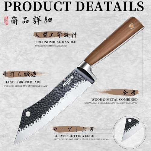 Meat Cleaver 8.3 Inch Japanese Butcher Knife Grilling Gifts for Men (8.3 inches)