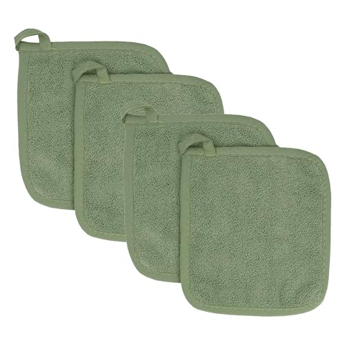 Terry Potholder & Hot Pad (4-Pack / Juniper)