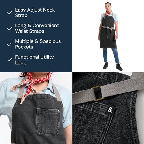 Essential Chef Apron (Oyster Gray)
