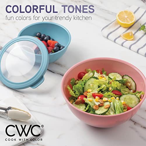 Mixing Bowls with TPR Lids (Multi/Navy TPR Lids)