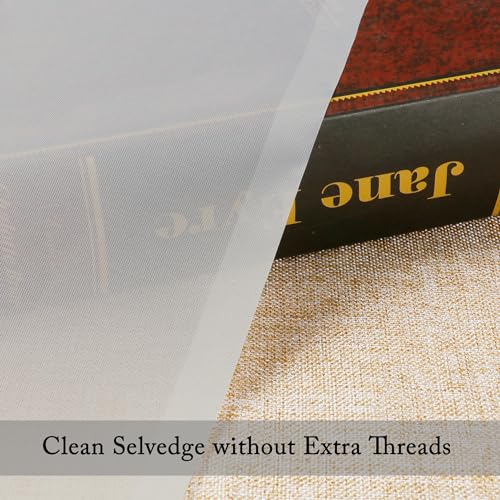 Sheer Ivory Curtains 108" Inch Length 2 Panels Set (Ivory / 42"W x 108"L (Pack of 2))
