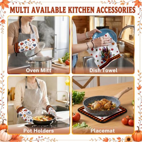Thanksgiving Kitchen Decor Set (Thanksgiving Turkey)