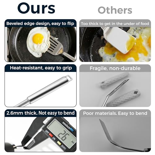 14.5 in Stainless Steel Spatula Set (Pack of 2)