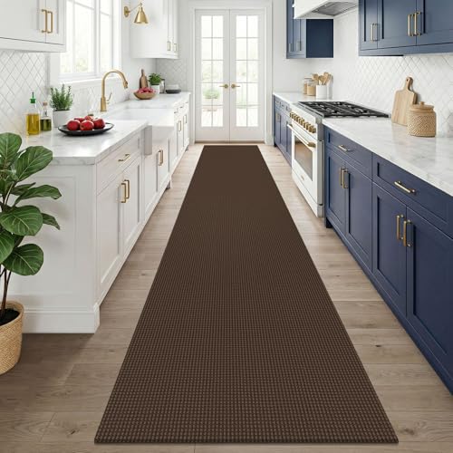 3x14 Runners Rugs for Hallway (Brown/Dark Brown / 3' x 14' (Runner))