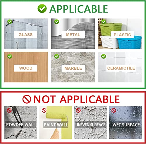 Adhesive Acrylic Spice Rack Organizer for Wall with Nano Double Sided Tape (2 Pack-12" (Rack Only) / Clear)