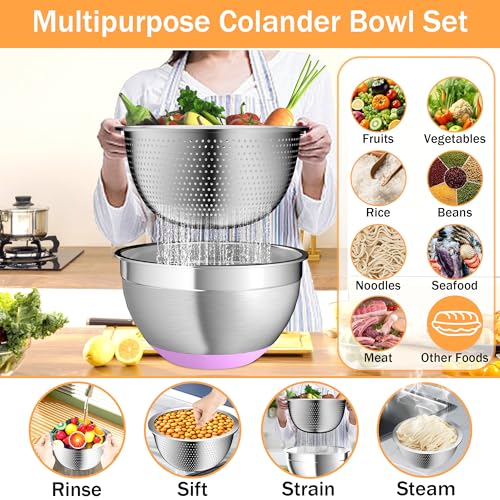 Mixing Bowls with Airtight Lids (Mutilcolor)