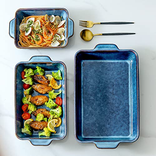 Bakeware Set Ceramic Baking Dish (Nebula Blue)
