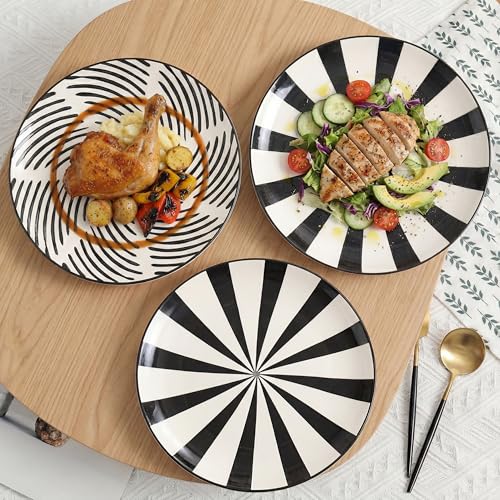 Dinner Plates Ceramic Plate Set (10 inch / Black)