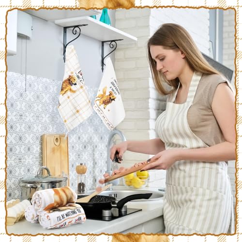6 Pcs Golden Retriever Kitchen Towels Funny Dish Towel Gifts (Golden Retriever)