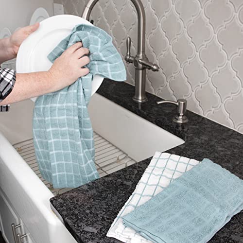Premium 3 Pack Kitchen Towel & 6 (Dew / 9-Pack Bundle)