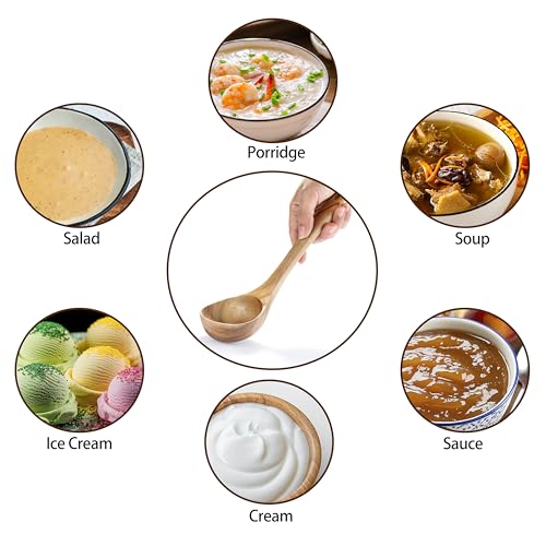 Ladle Kaloo Teak Acacia Wooden Soup Ladle Spoons for Cooking