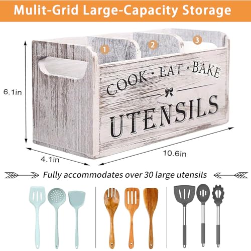 Utensil Holder (Vintage White)