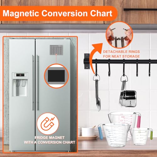 20 PCS Measuring Cups & Spoons Set (Rectangular Spoons Set)