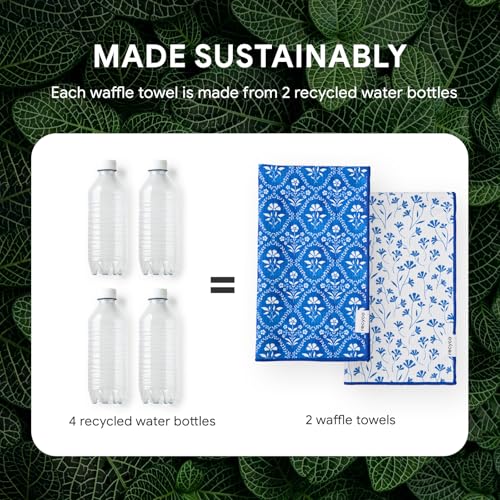 Waffle Kitchen Towel Set of 2 (Coastal Bliss)