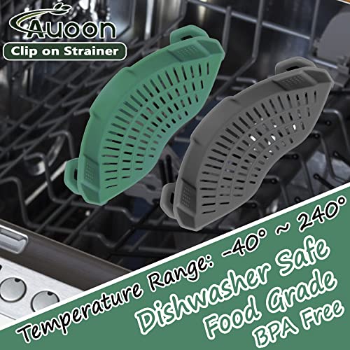 Clip On Strainer Silicone for Pots (Sea Blue / Standard 8.86 x 3.55 in)