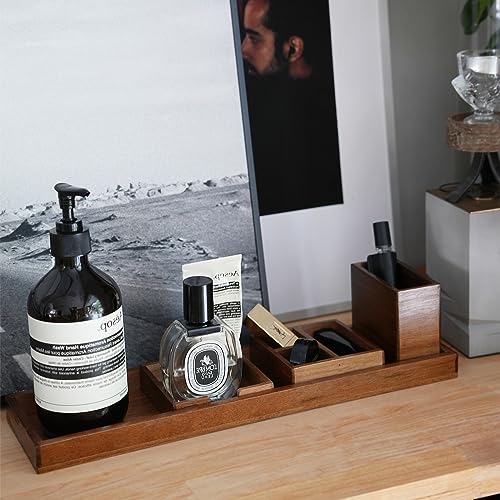 Wood Vanity Tray Set (Wood)