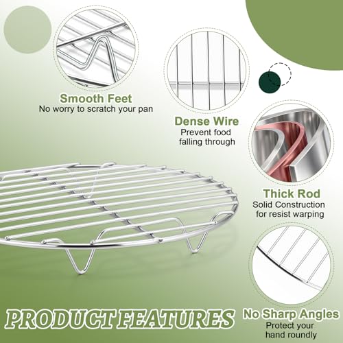 Round Cooking Rack (Silver / 7.5 Inch)