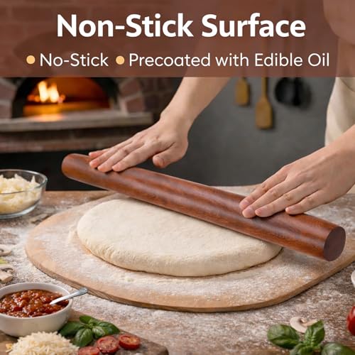 17 Inch French Rolling Pin (African Rosewood / 17")