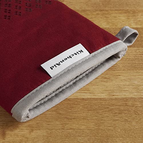 Asteroid Oven Mitt Set (7"x12.5" / Smoked Paprika Red)